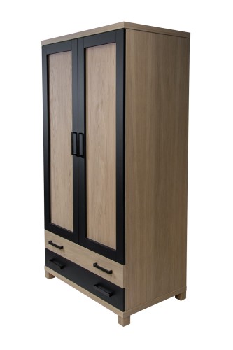 Szafa California kol. dąb naturalny zabielony i czarny mat-1.jpg