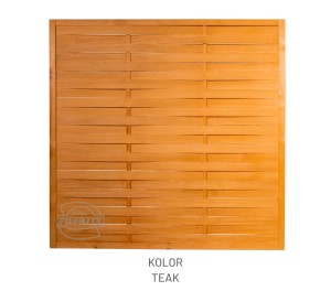 Płot lamelowy prosty - pełny