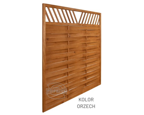 Płot LAMELOWY prosty z ażurem kol. orzech-1.jpg
