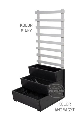 DONICA 3-poziomowa z pergolą kol. antracyt i biały-1.jpg