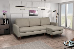 Narożnik AMBER – rozkładany z pojemnikiem na pościel 